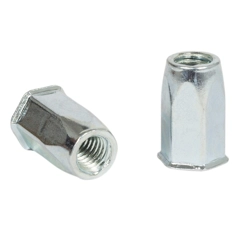 vendita online Inserto filettato esagonale a testa ridotta in acciaio zincato c4c Inserti filettati Sacto